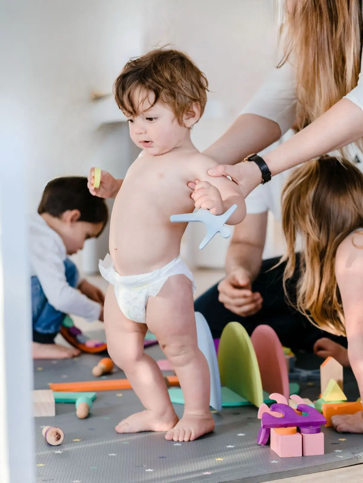 Paediatric consultation with a young child